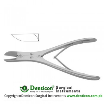 Ruskin-Liston Bone Cutting Forcep Straight - Compound Action Stainless Steel, 18 cm - 7"
